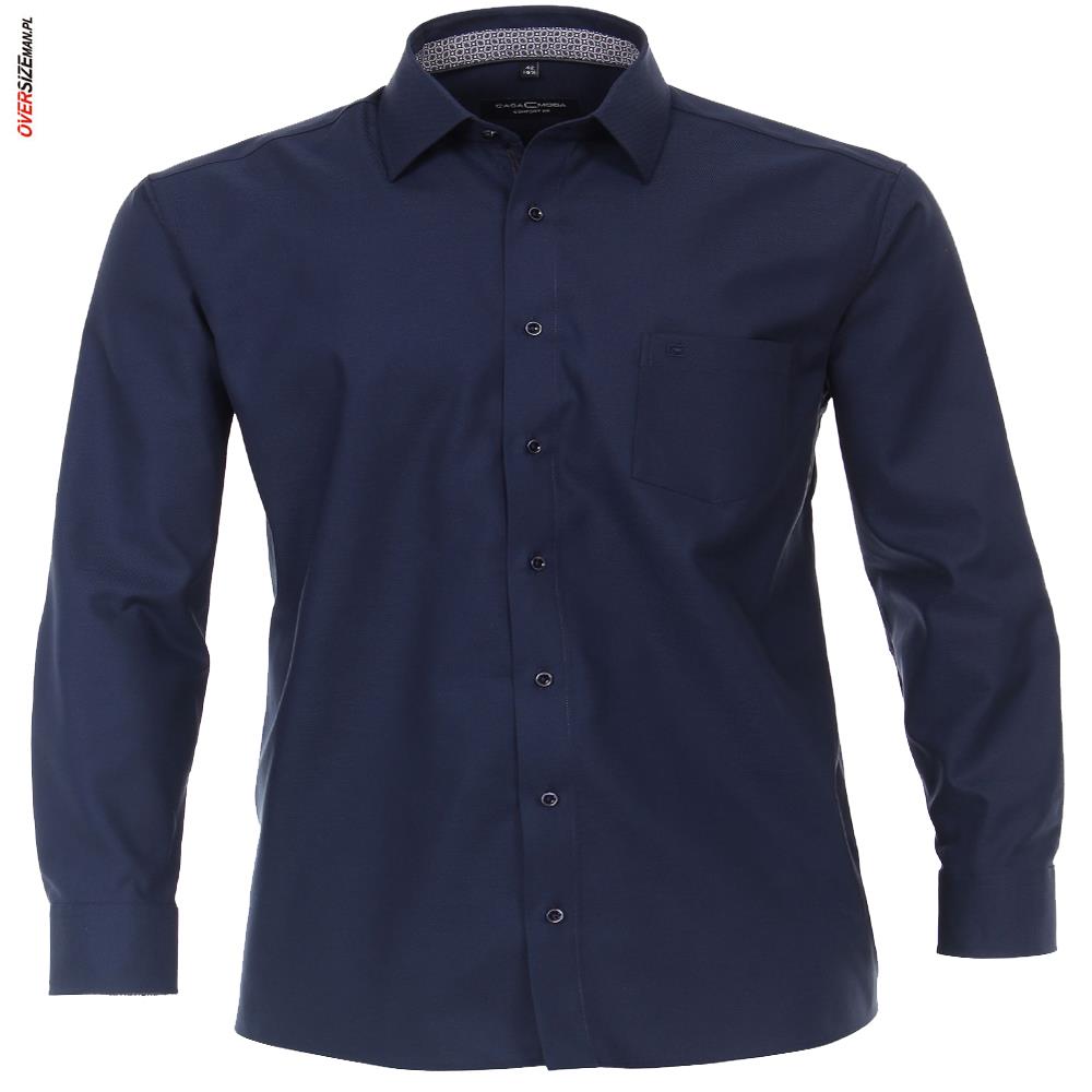 Granatowa koszula wizytowa Casa Moda