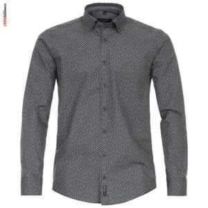 Granatowa koszula we wzory Casa Moda