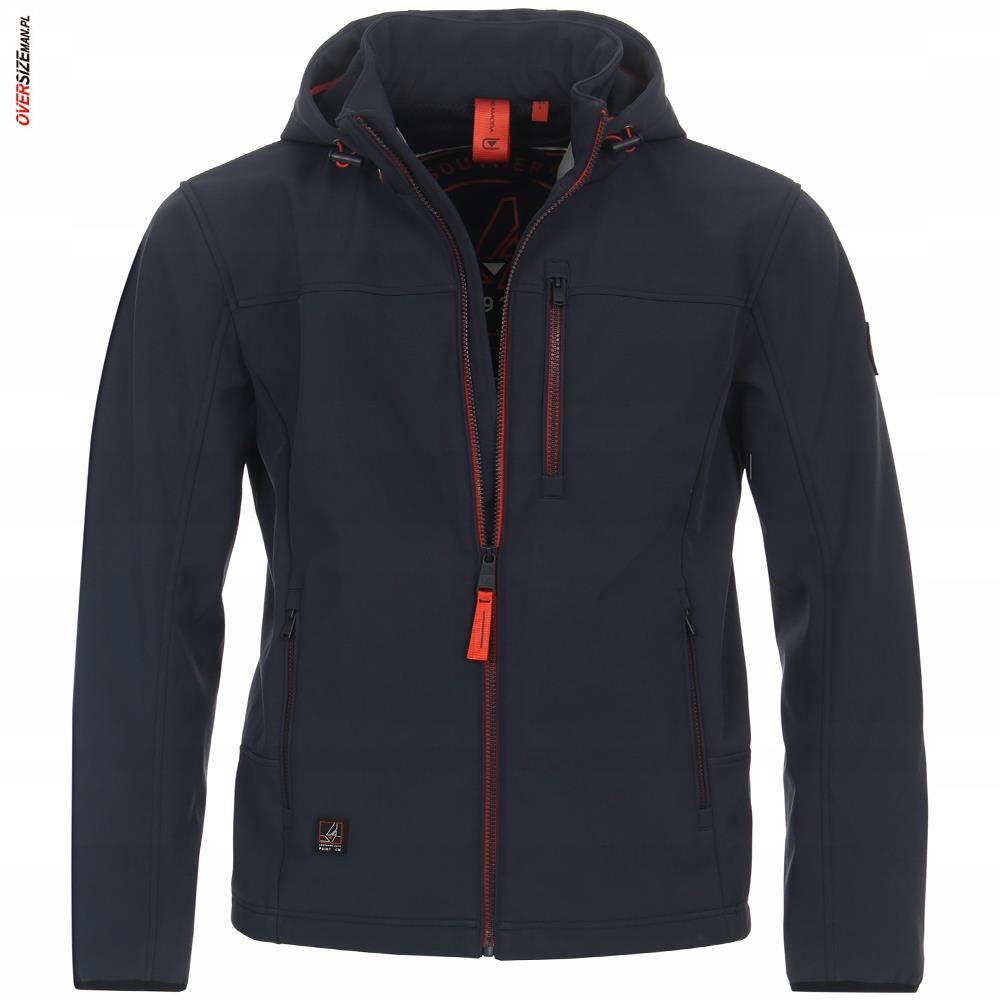 Granatowa kurtka softshell Casa Moda