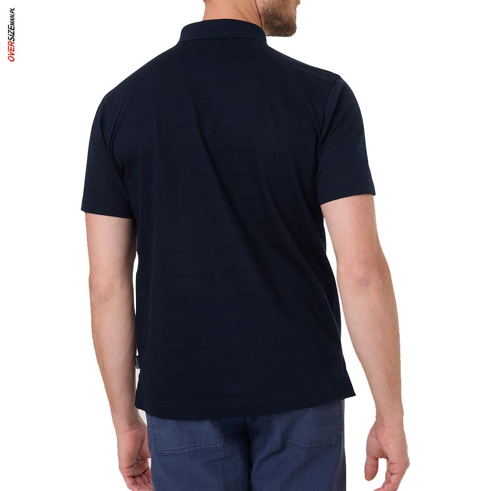 Granatowe polo z krótkim rękawem Pierre Cardin - obrazek 4