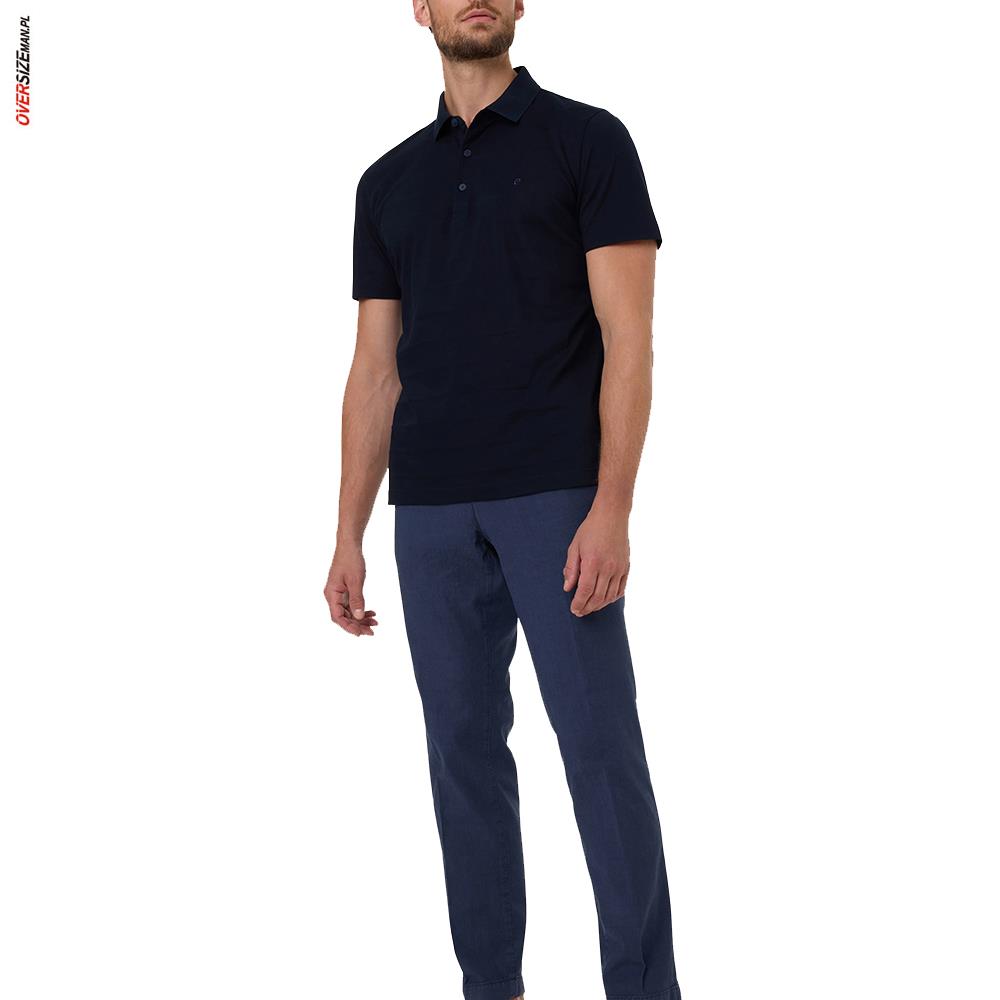 Granatowe polo z krótkim rękawem Pierre Cardin - obrazek 5