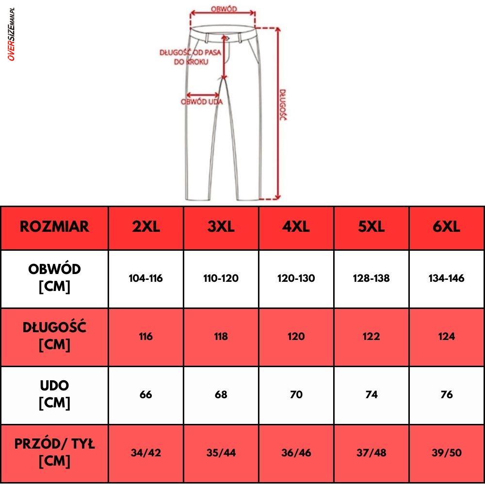 Granatowe spodnie cargo na gumie Allsize - obrazek 2