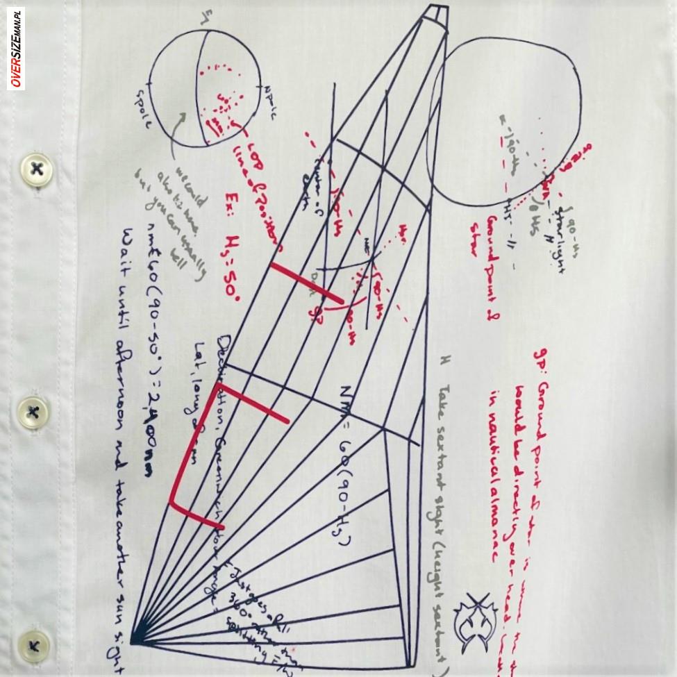 Biała koszula z długim rękawem z nadrukiem Campione - obrazek 3