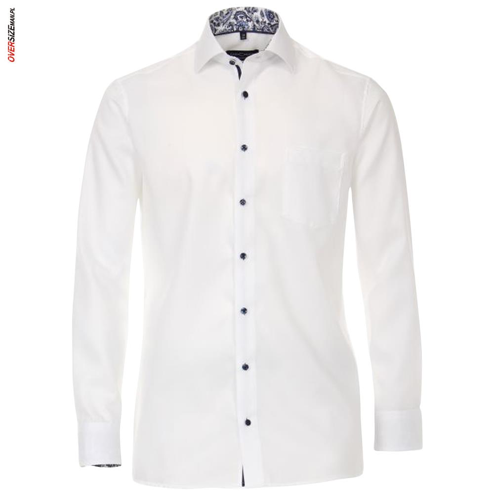 Biała koszula z długim rękawem Casa Moda