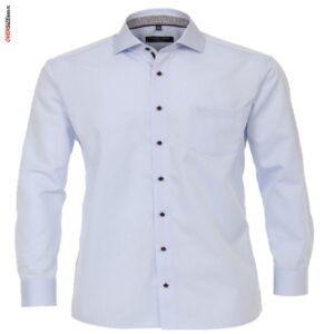 Błękitna koszula wizytowa długim rękawem Casa Moda