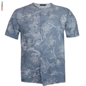 Błękitna koszula z krótkim rękawem Maxfort