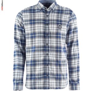 Biało-niebieska koszula w kratkę Campione