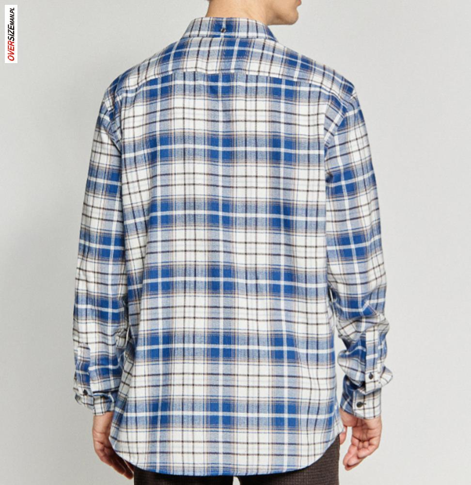 Biało-niebieska koszula w kratkę Campione - obrazek 5