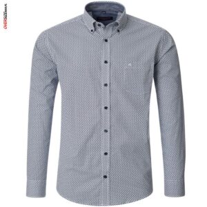 Koszula z długim rękawem, w miętowy wzorek Casa Moda