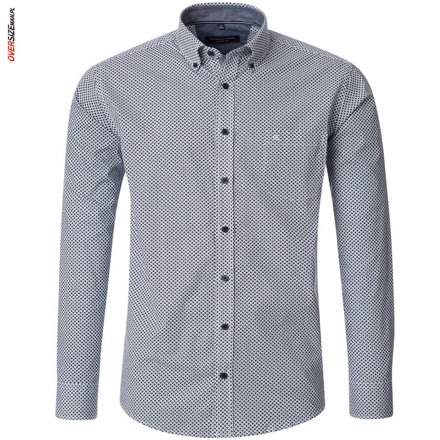 Koszula z długim rękawem, w miętowy wzorek Casa Moda