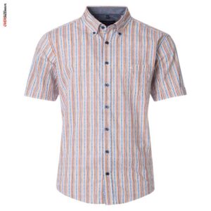 Kolorowa koszula z krótkim rękawem Casa Moda