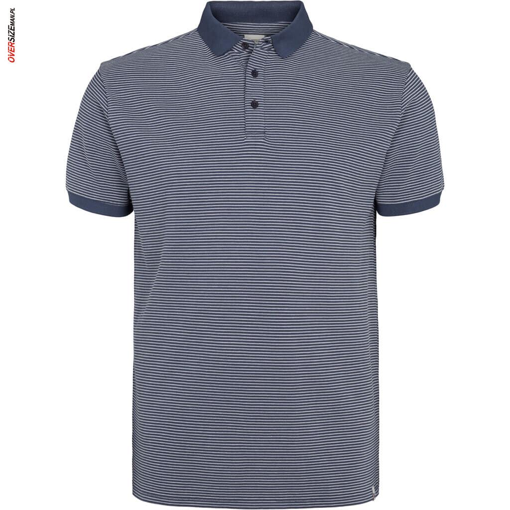 Białoniebieskie polo z krótkim rękawem Allsize