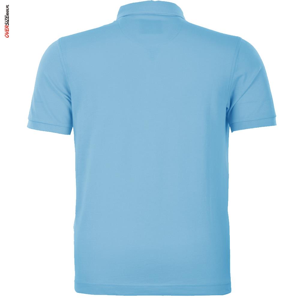 Błękitne polo z krótkim rękawem Campione - obrazek 4
