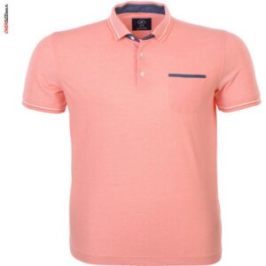 Koralowe polo z krótkim rękawem Campione