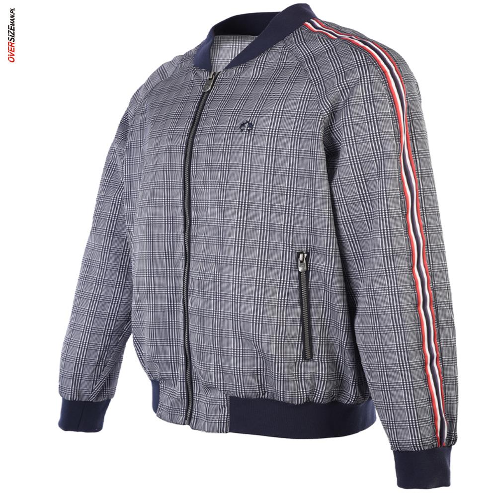 Granatowa bluza w kratkę Campione - obrazek 3