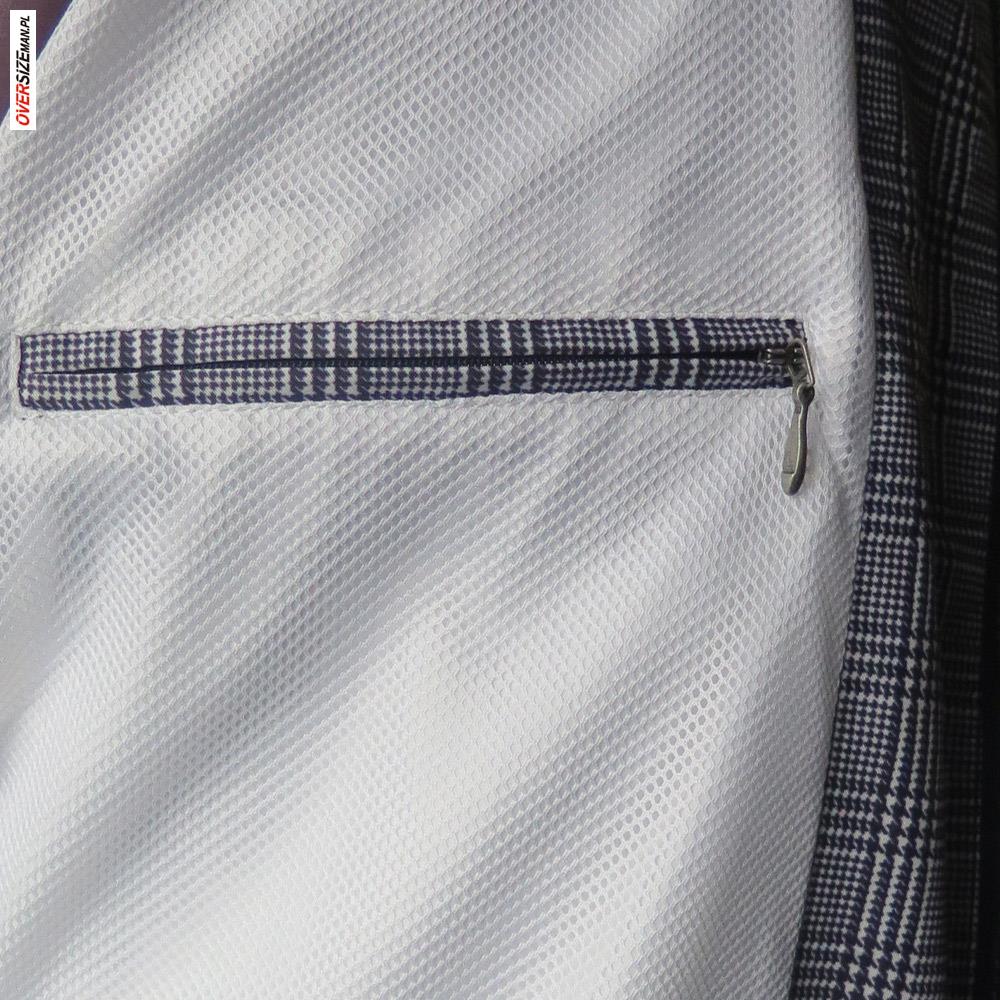 Granatowa bluza w kratkę Campione - obrazek 6