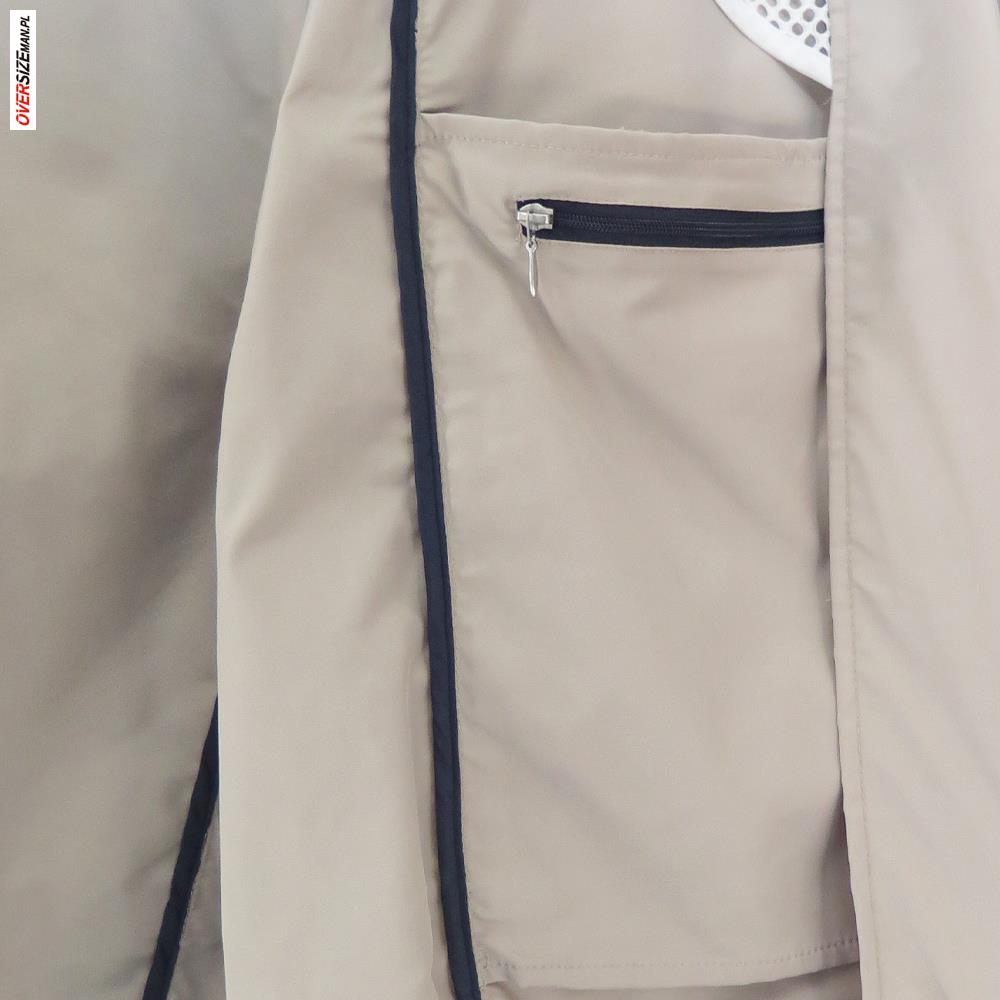 Beżowa kurtka wiosenna Maxfort - obrazek 5