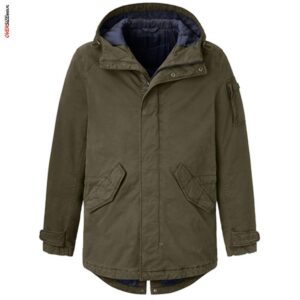 Oliwkowa parka z kapturem Redpoint