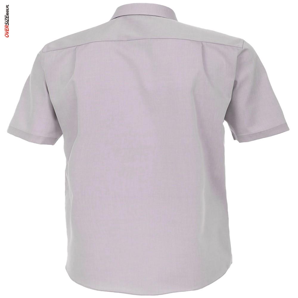 Liliowa koszula z krótkim rękawem Pierre Cardin - obrazek 3