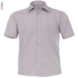 Liliowa koszula z krótkim rękawem Pierre Cardin