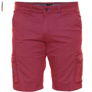 Malinowe szorty cargo Maxfort