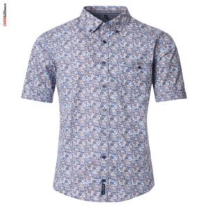 Kolorowa koszula z krótkim rękawem Casa Moda