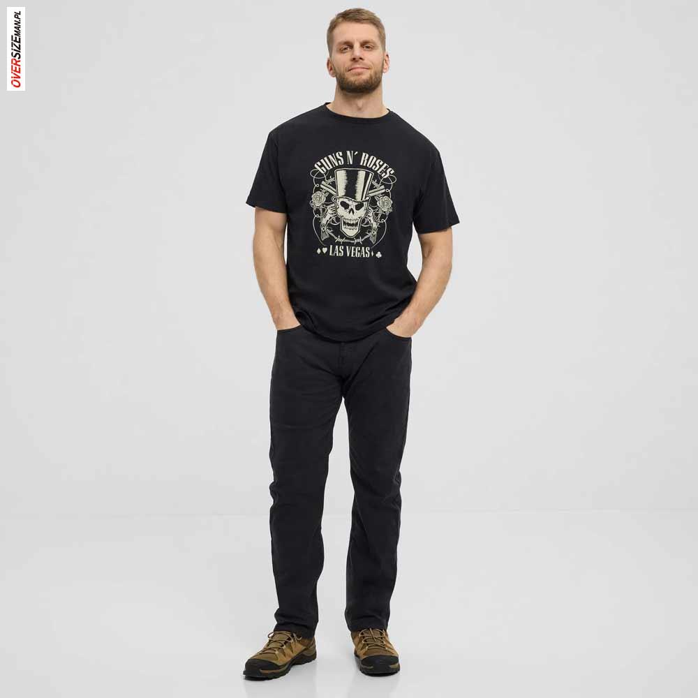 Czarny T-shirt rockowy Guns N’ Roses Allsize - obrazek 4