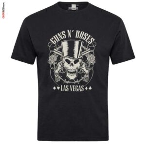 Czarny T-shirt rockowy Guns N’ Roses Allsize
