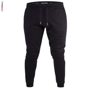 Czarne spodnie dresowe ze ściągaczem Duke