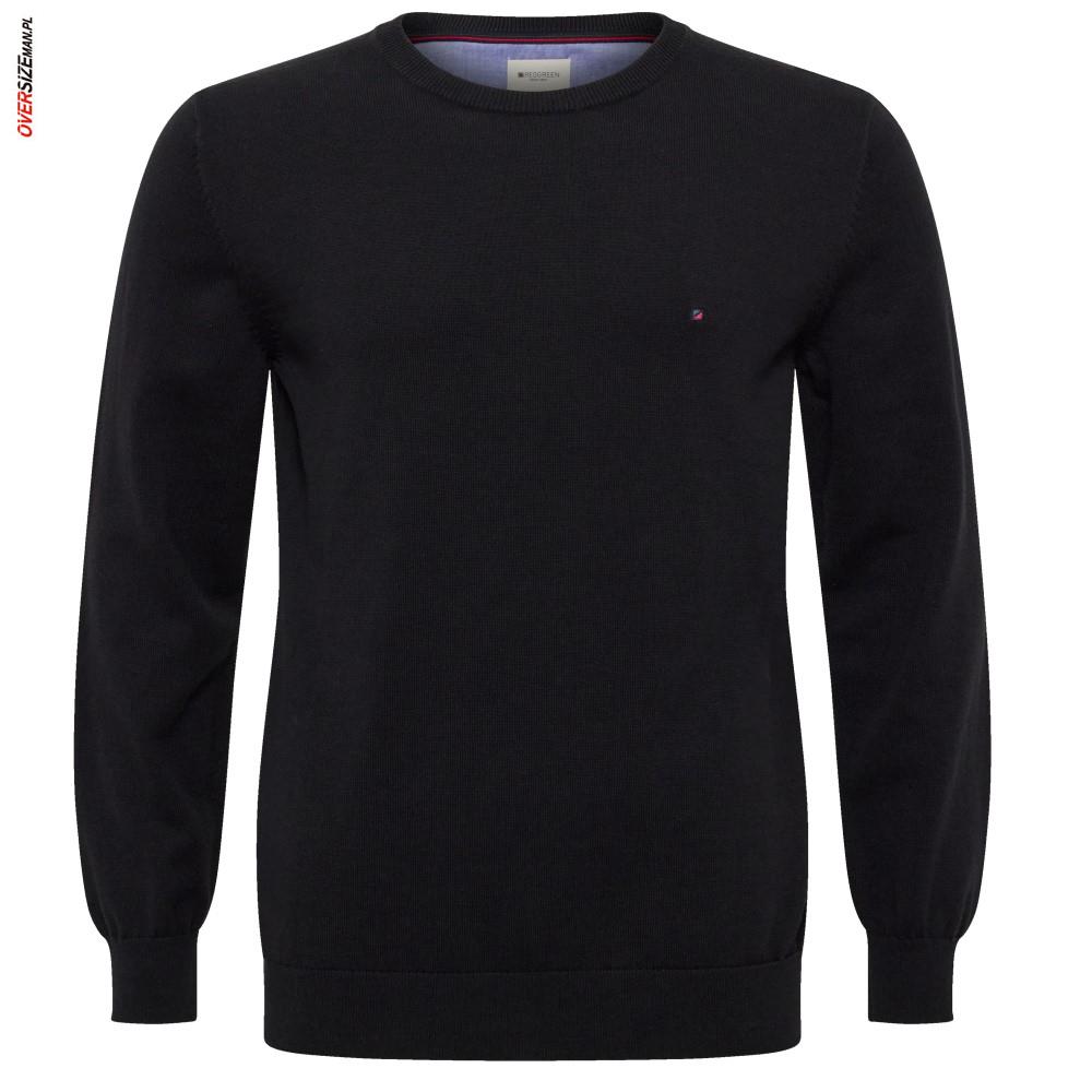 Czarny, bawełniany sweter Redgreen