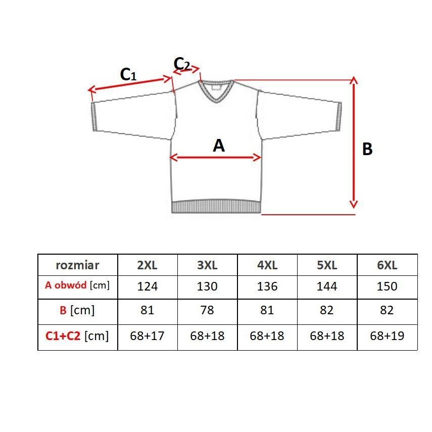 Czarny bawełniany sweter Allsize - obrazek 2