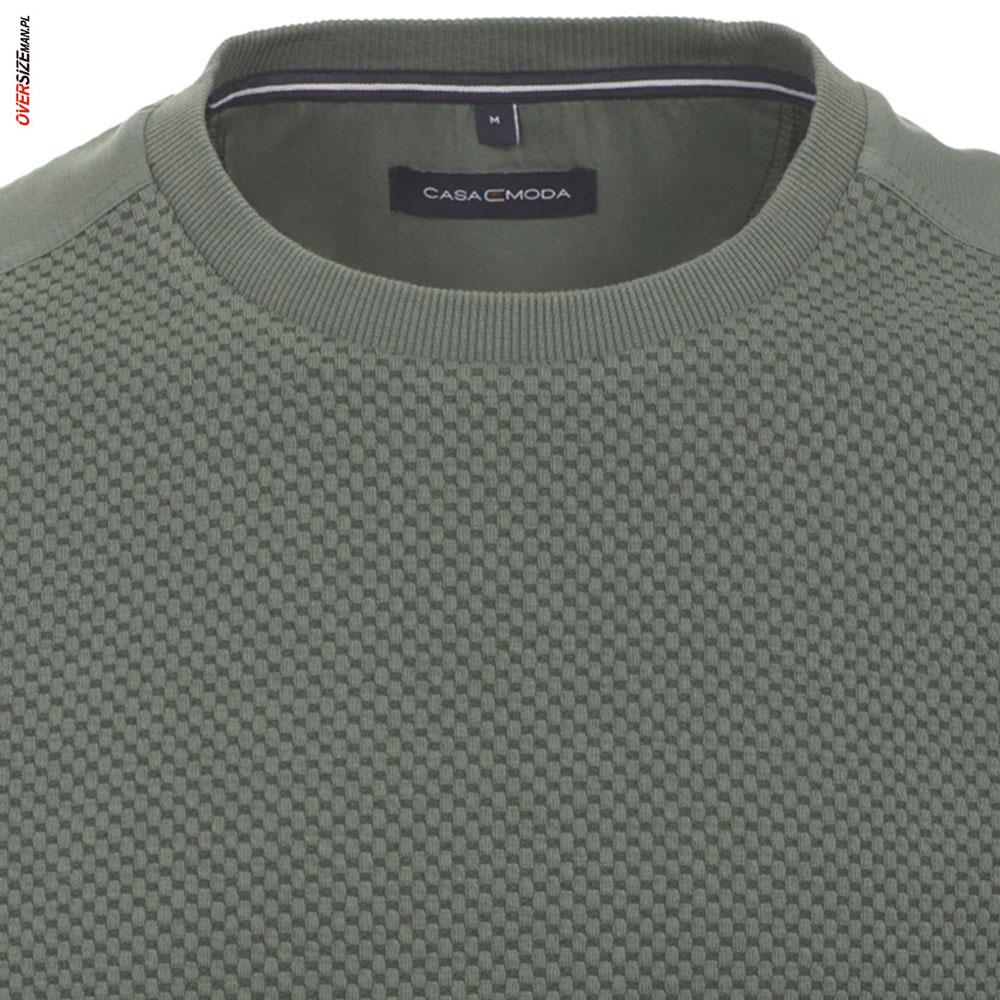 Oliwkowa bluza przez głowę Casa Moda - obrazek 4