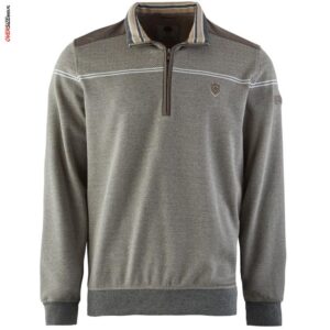 Szara bluza na krótkim zamku Campione