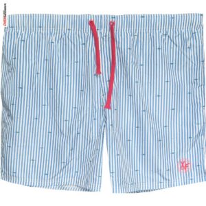 Biało-błękitne szorty kąpielowe Maxfort