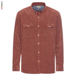 Ceglasta sztruskowa koszula Camel Active