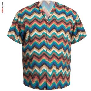 Kolorowa koszula z wiskozy Maxfort